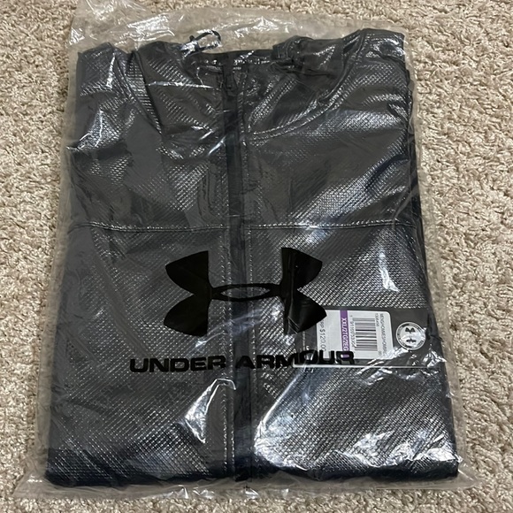 NWT Under Armour Black Full Heather Swacket Zip Up Storm Rain Jacket Size 2XL - Picture 3 of 8